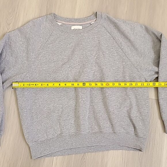 Wilfred Free Artizia Light Grey Fleece Sweatshirt Sweater Women's Plus Size 1X - Picture 3 of 5